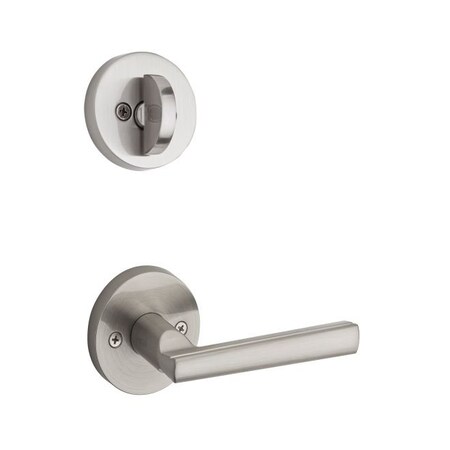 Kwikset Montreal Lever Interior Single Cylinder Handleset Trim, Satin Nickel 966MRLRDT-15